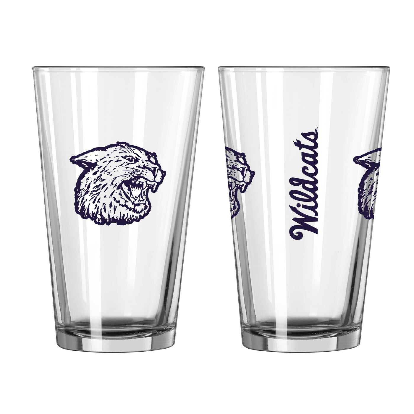 KSU Wildcats 16oz Throwback Gameday Pint Glass