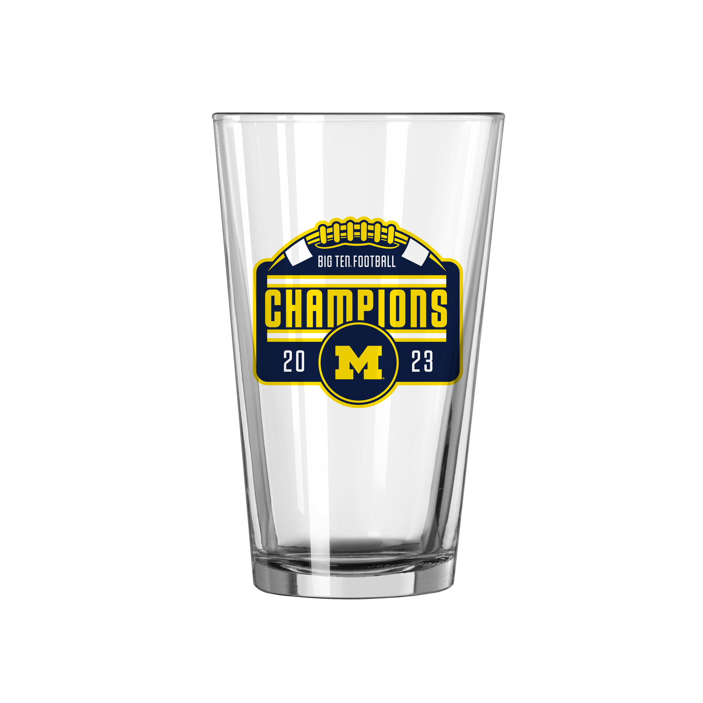 Michigan 16oz 2023 BIG TEN Champions Pint Glass