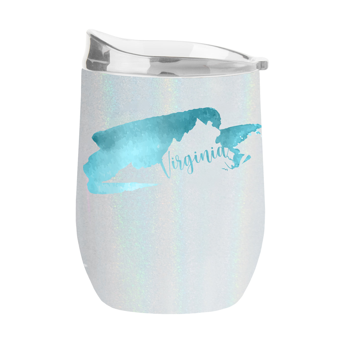State of Virginia 16oz Iridescent Curved Beverage