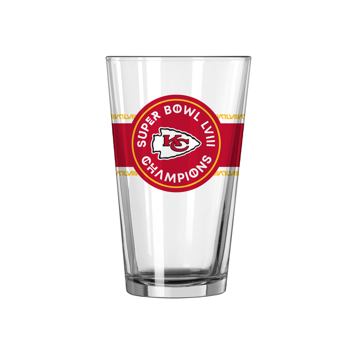 Kansas City Chiefs 16oz Super Bowl LVIII Champions Wrap Pint Glass