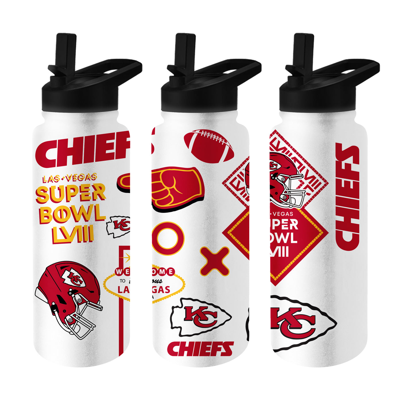 Kansas City Chiefs Super Bowl 58 Bound 34oz Native Quencher Bottle