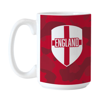 England 15oz Camo Sublimated Mug - Logo Brands