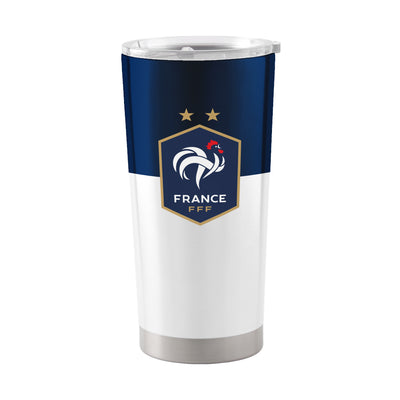 France FC 20oz Colorblock Stainless Tumbler - Logo Brands