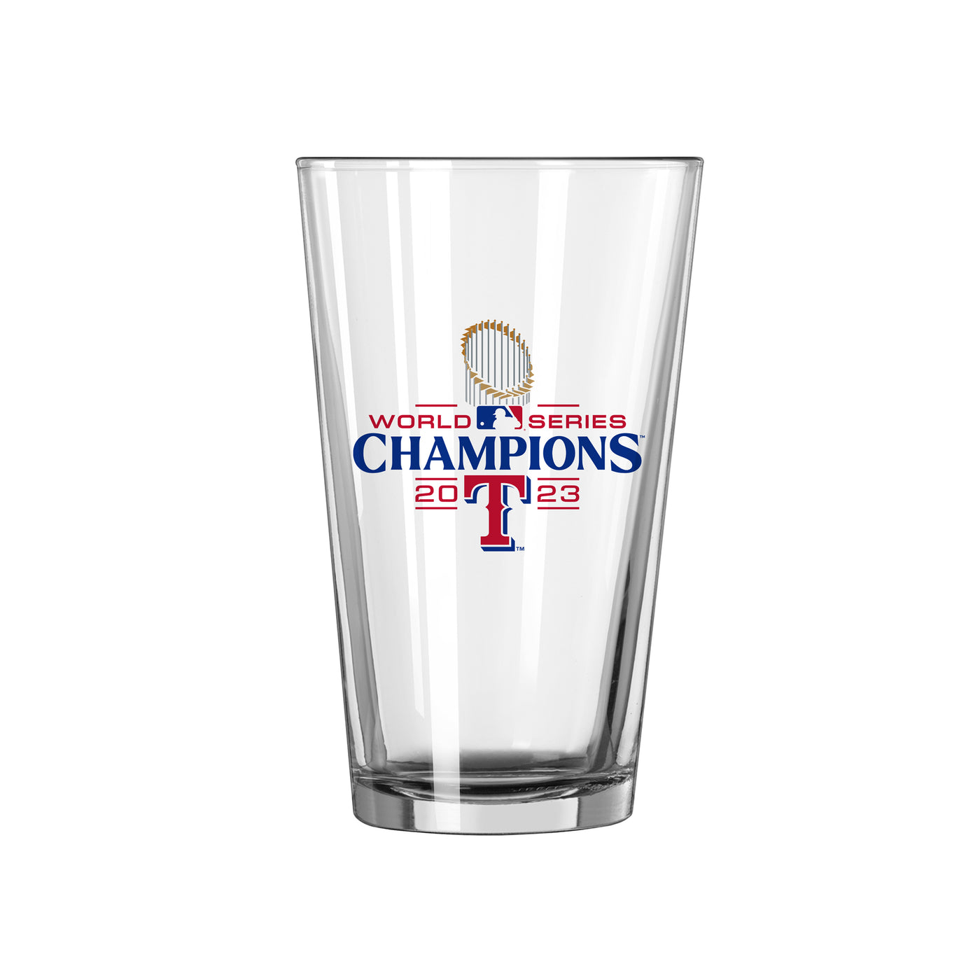 Texas Rangers 16oz 2023 World Series Champions Pint Glass