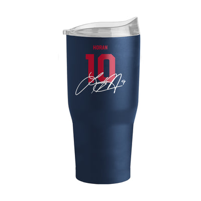 US Womens Soccer Lindsey Horan 30oz Powder Coat Tumbler - Logo Brands