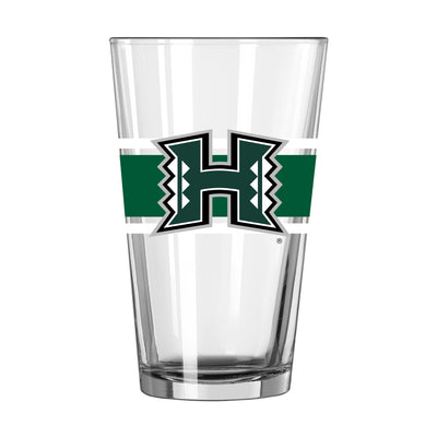 Hawaii - Manoa 16oz Stripe Pint Glass - Logo Brands