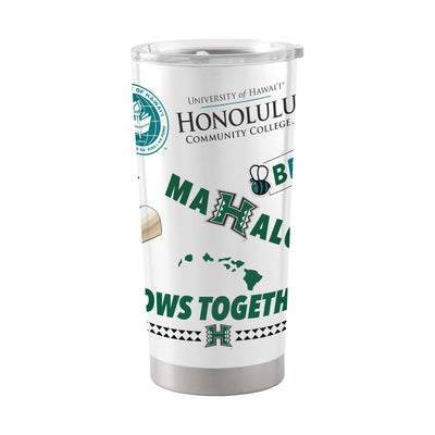 Hawaii - Honolulu 20oz Native Stainless Tumbler - Logo Brands