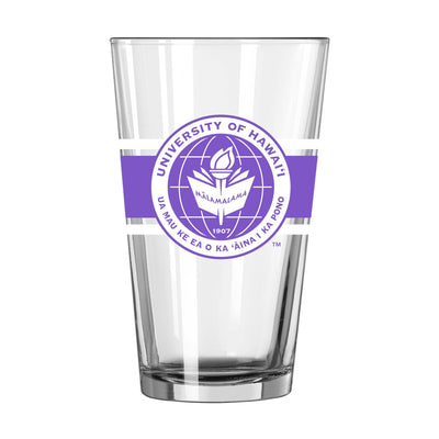 Hawaii - Kaua'i 16oz Stripe Pint Glass - Logo Brands