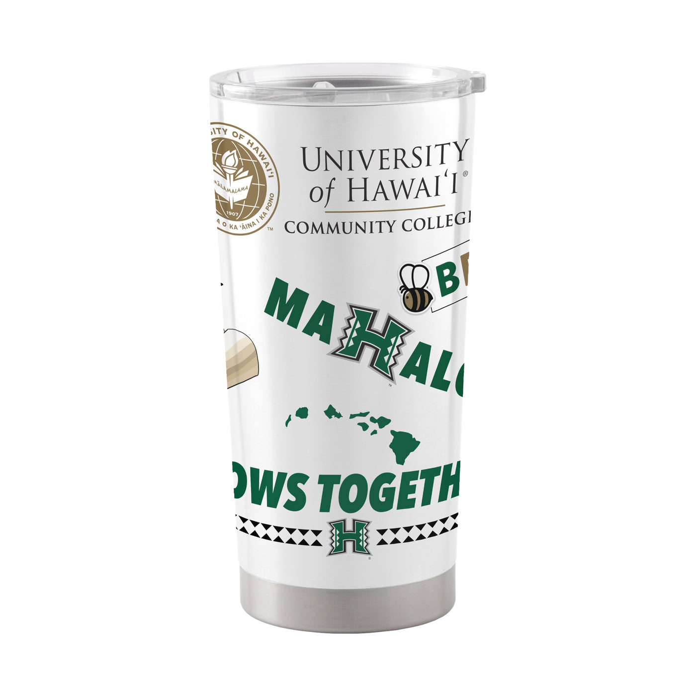 University of Hawaii Community Colleges 20oz Native Stainless Tumbler