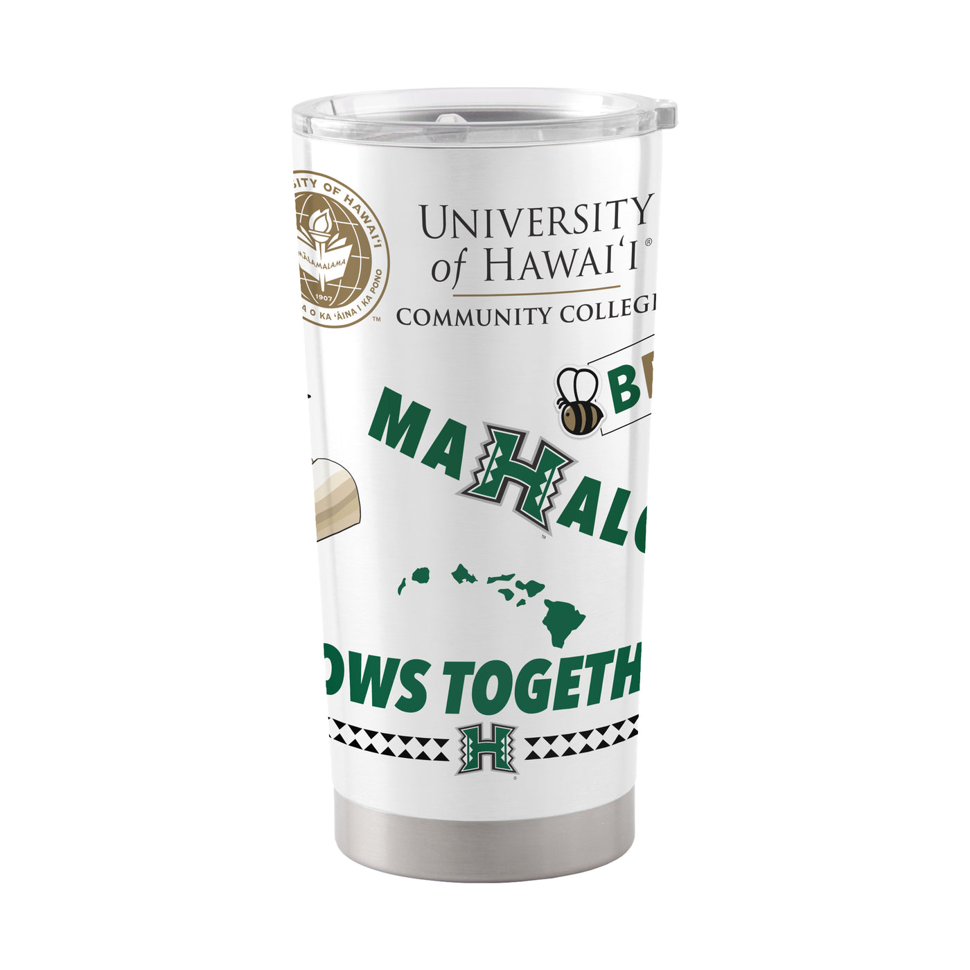 Hawaii Community Colleges 20oz Native Stainless Tumbler - Logo Brands