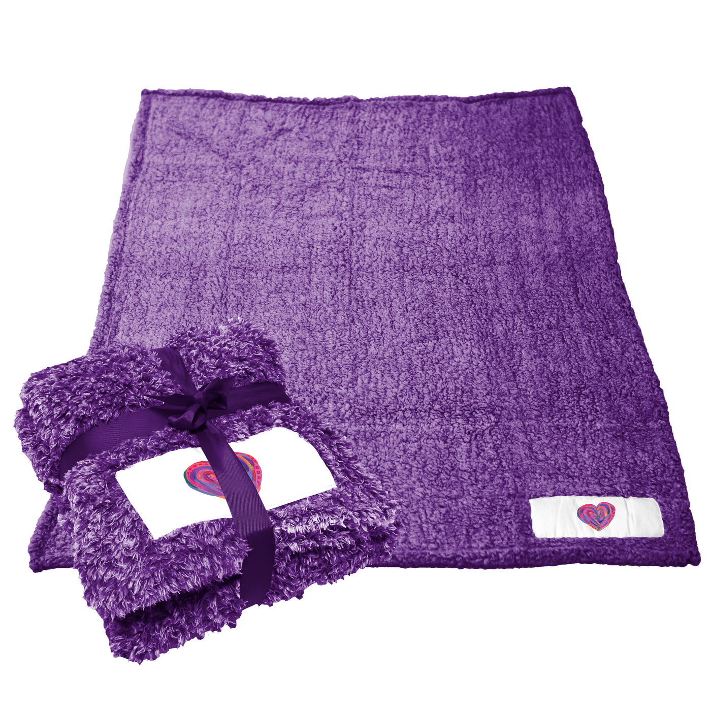 EttaVee Purple Heart Color Frosty Fleece