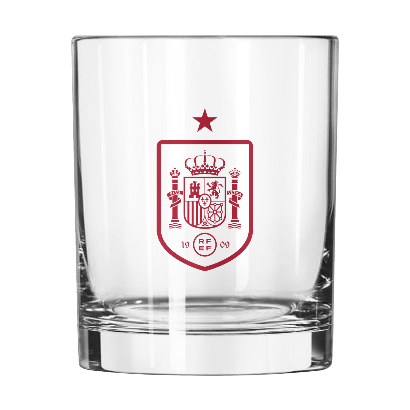 Spain FC 14oz Logo Rocks Glass - Logo Brands