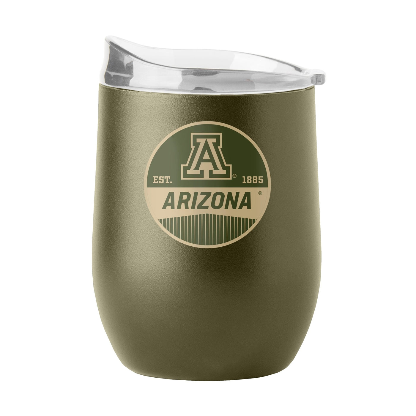 Arizona 16oz Badge Powder Coat Curved Beverage - Logo Brands