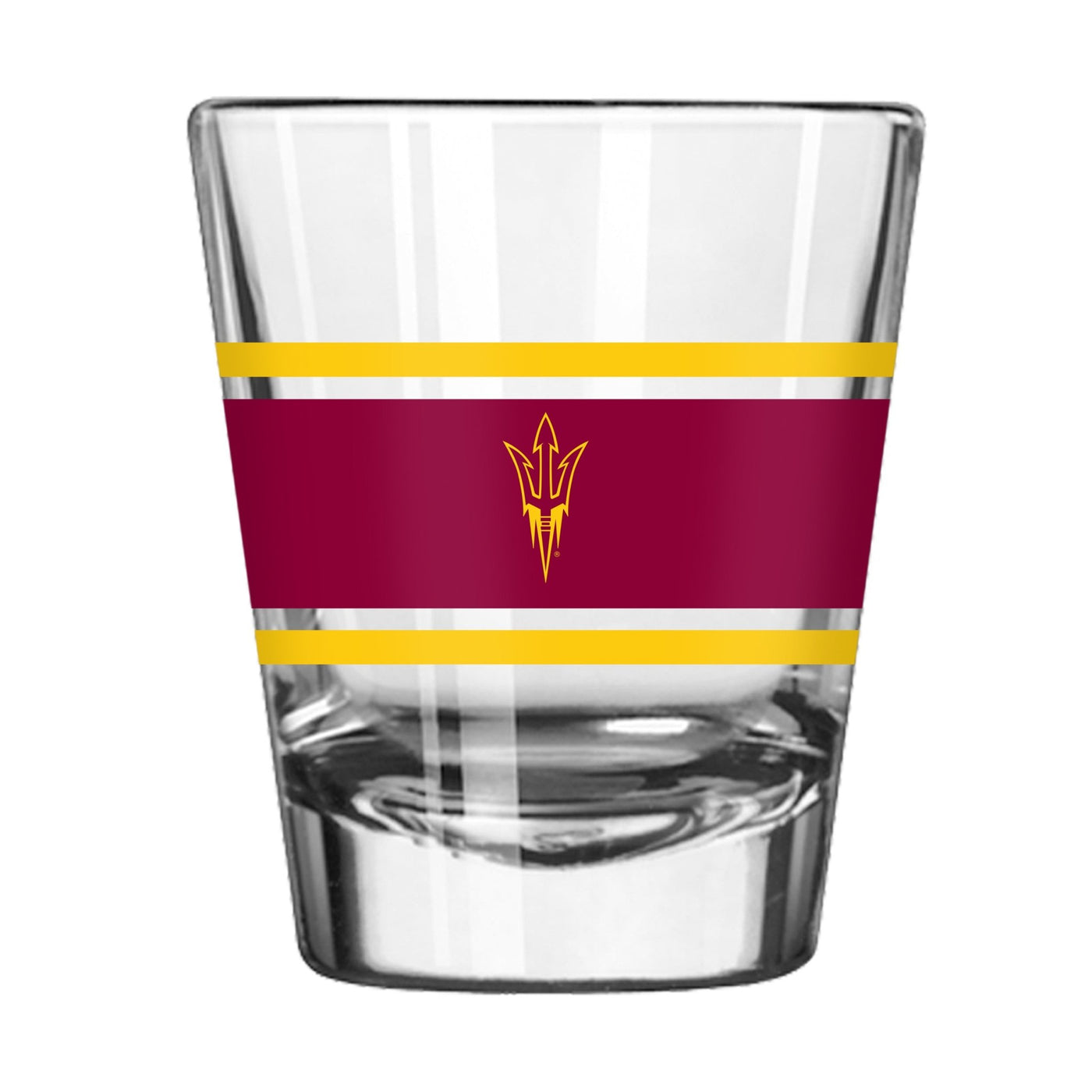 Arizona State 2oz Stripe Shot Glass - Logo Brands