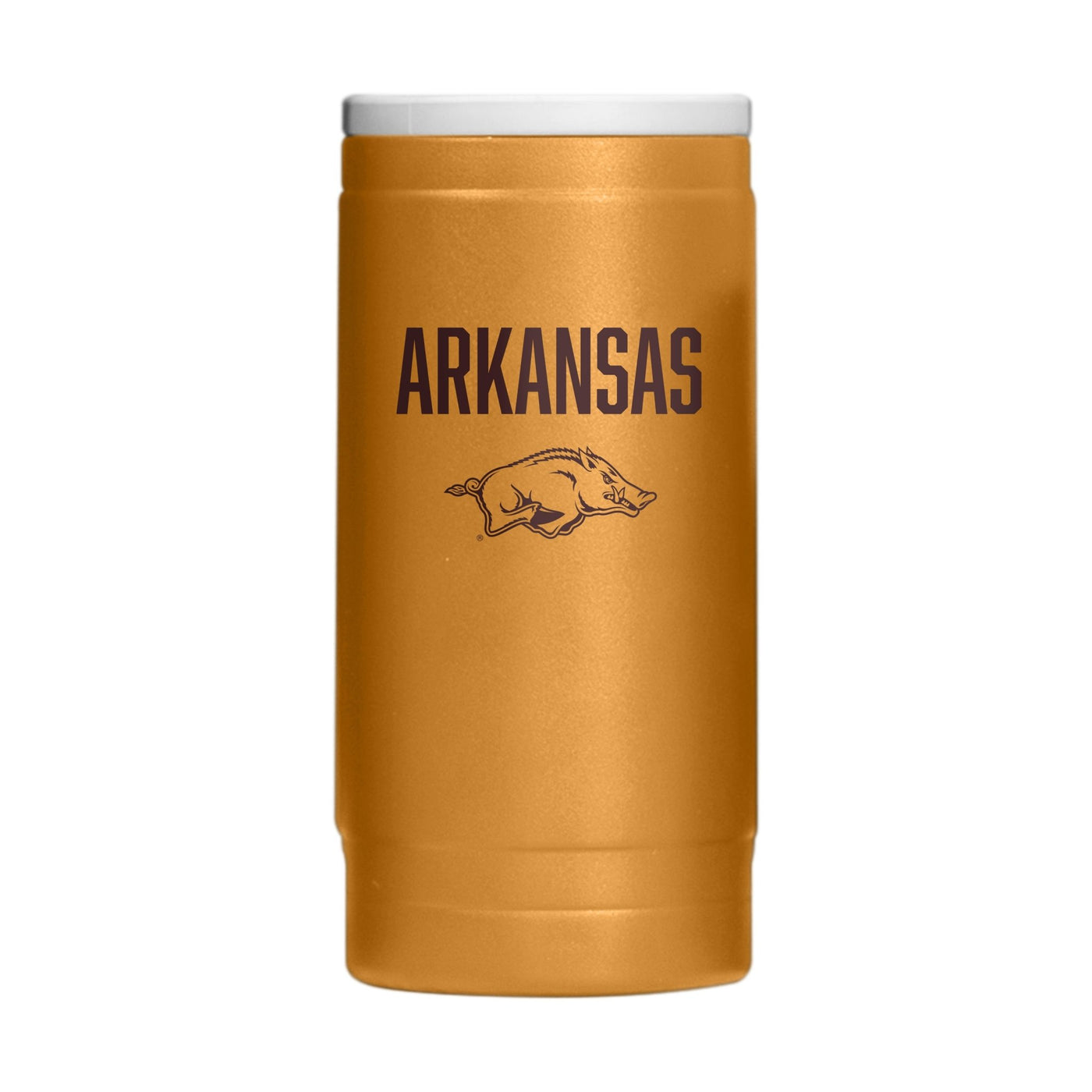Arkansas Huddle Powder Coat Slim Can Coolie - Logo Brands