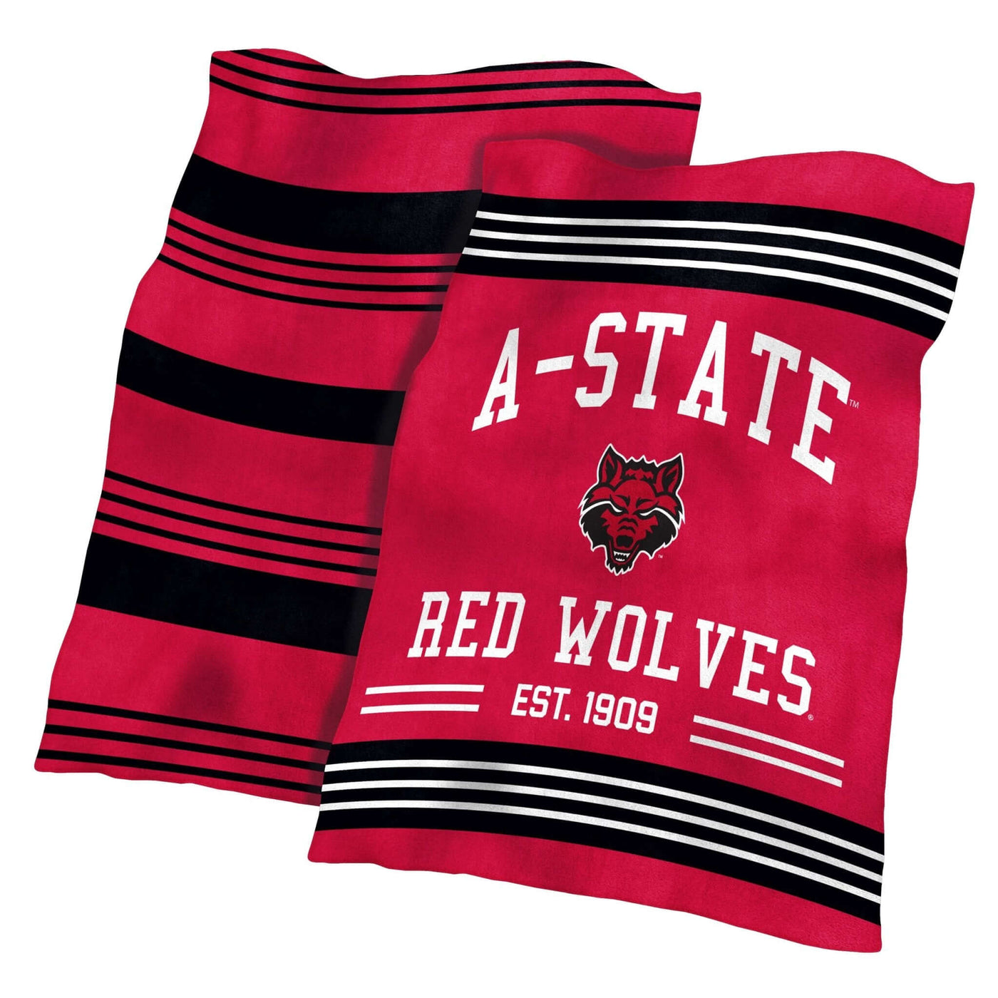 Arkansas State Colorblock Plush Blanket - Logo Brands