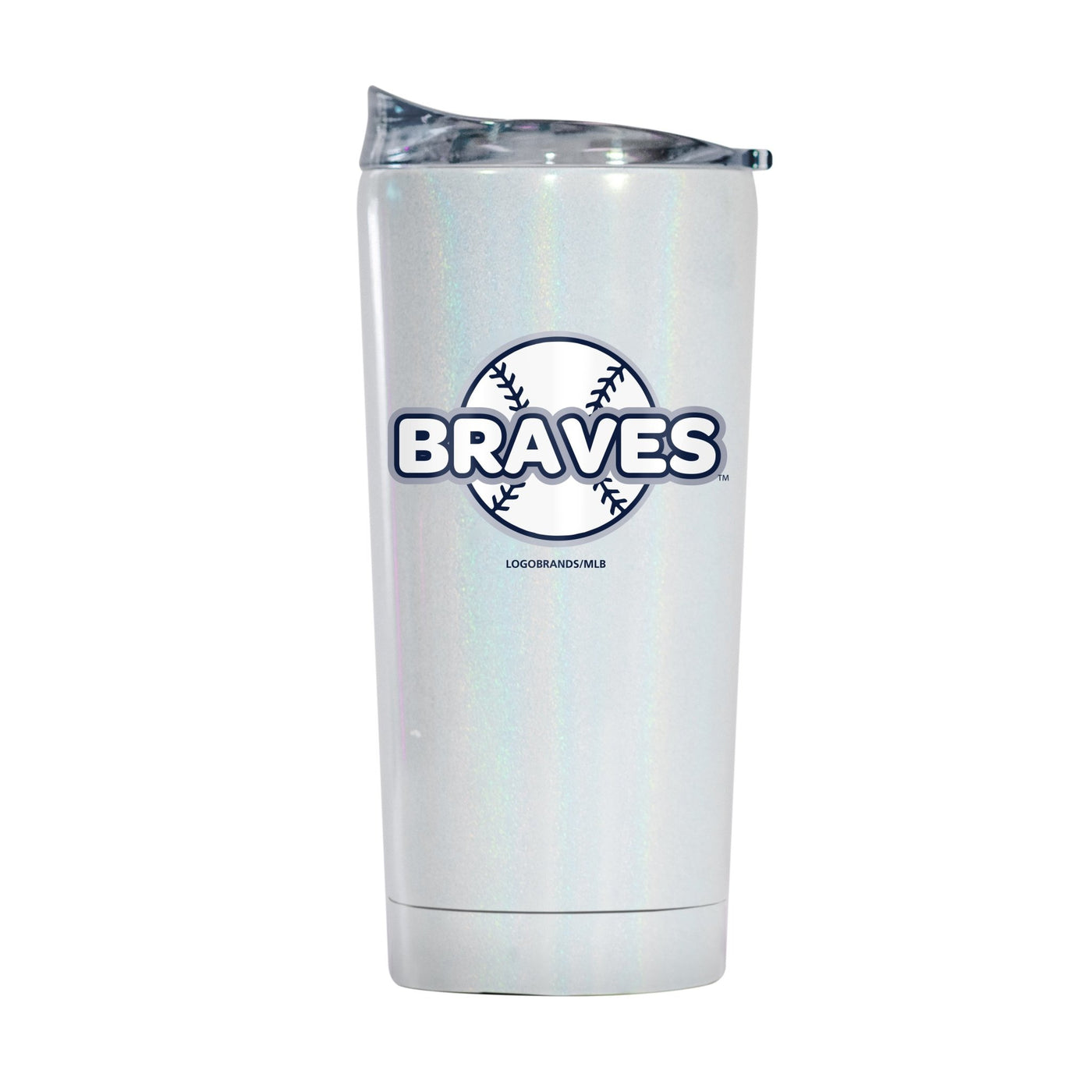 Atlanta Braves 20oz Bubble Iridescent Tumbler - Logo Brands