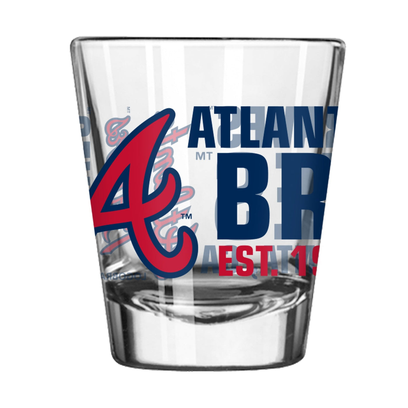 Atlanta Braves 2oz Spirit Shot Glass - Logo Brands