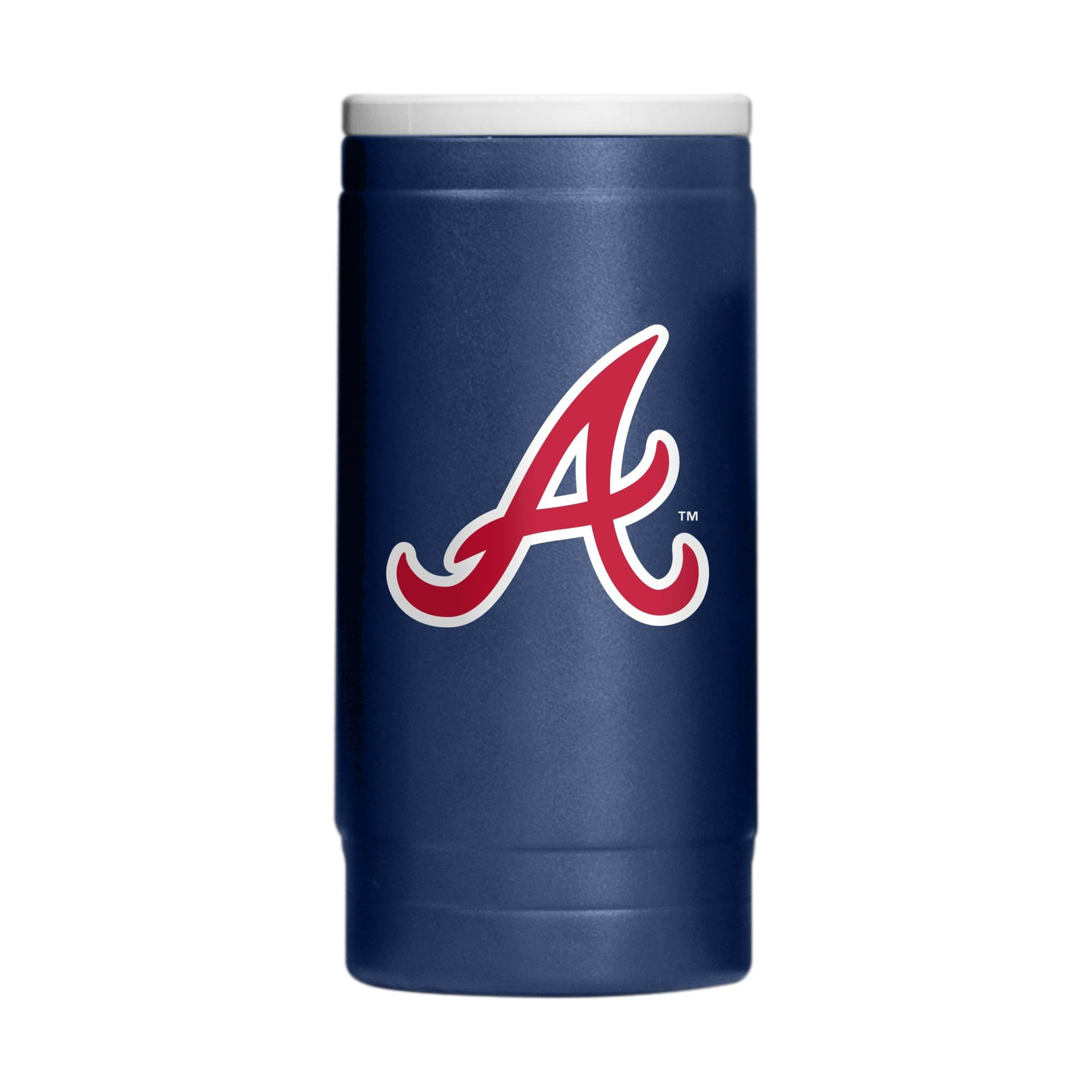 Atlanta Braves Flipside Powder Coat Slim Can Coolie - Logo Brands