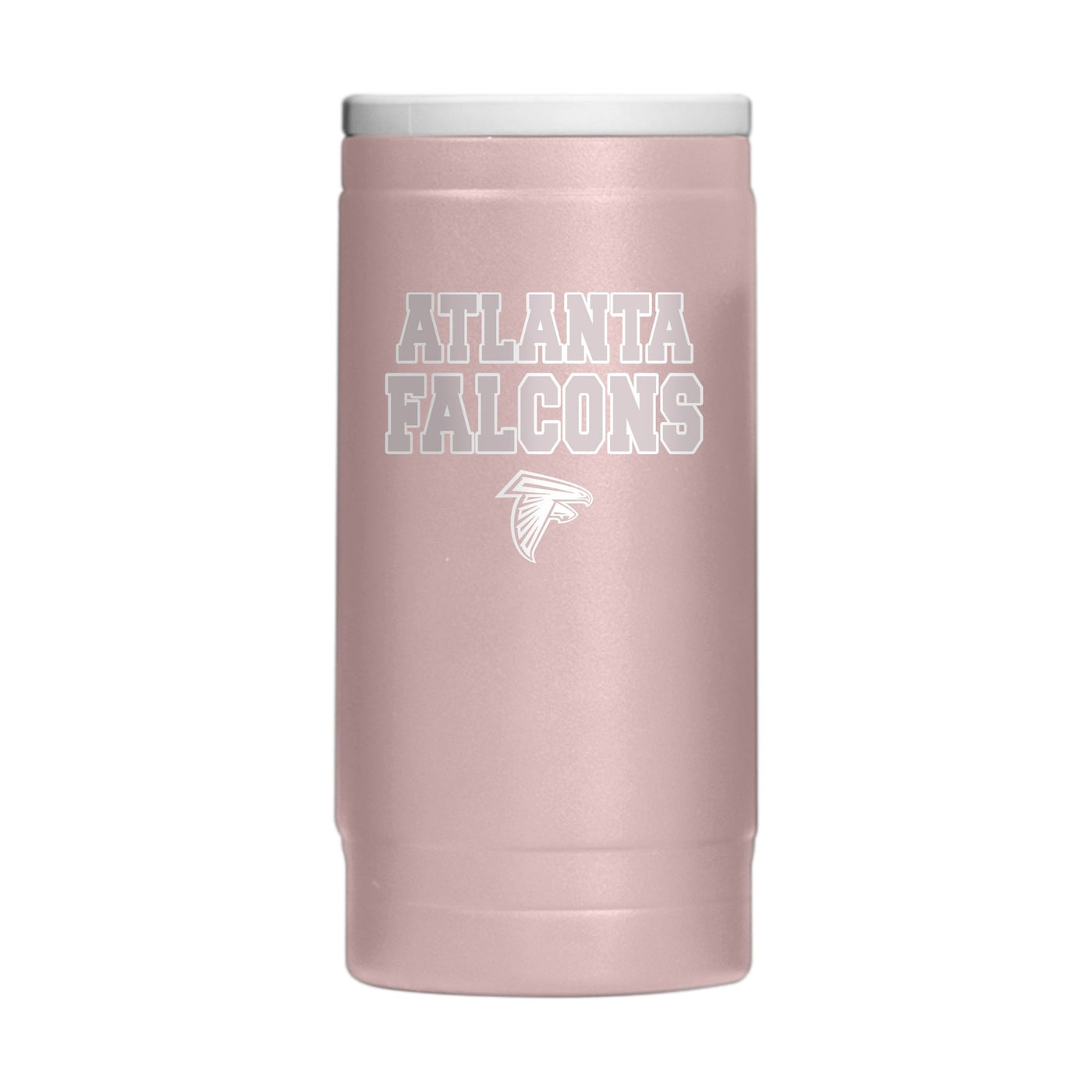 Atlanta Falcons Stencil Powder Coat Slim Can Coolie - Logo Brands