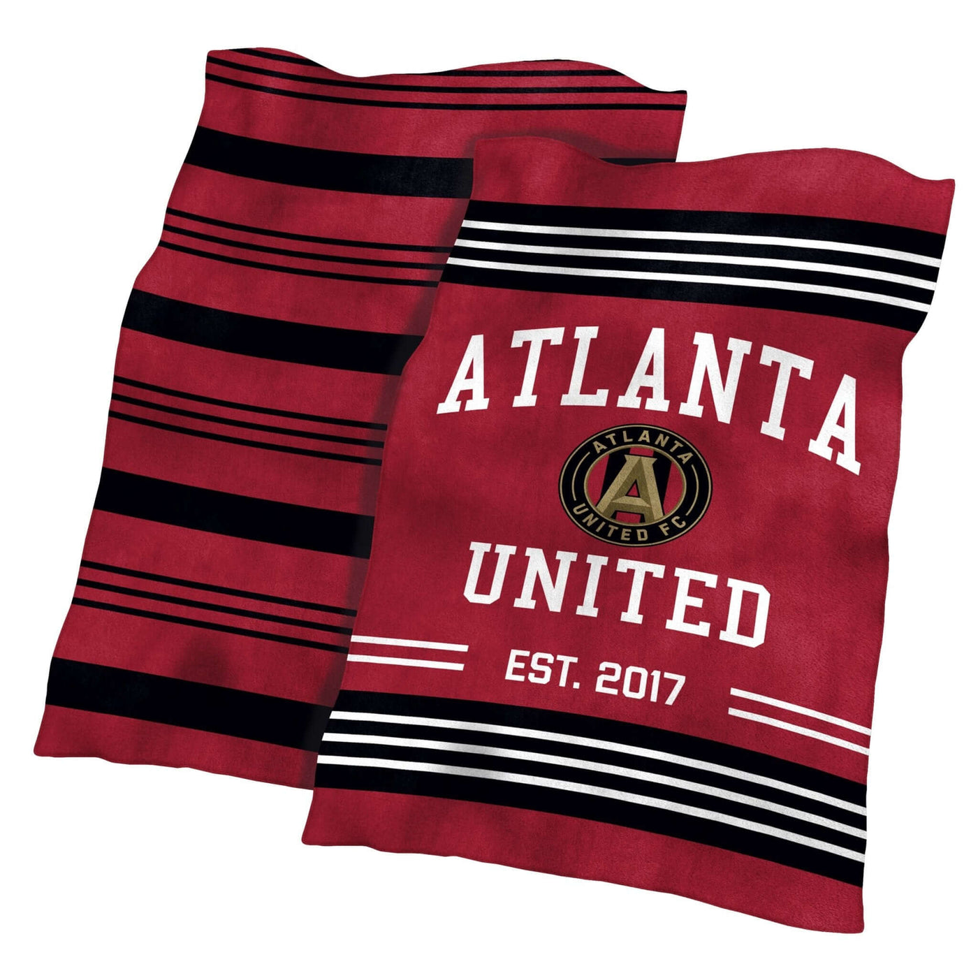 Atlanta United Colorblock Plush Blanket - Logo Brands