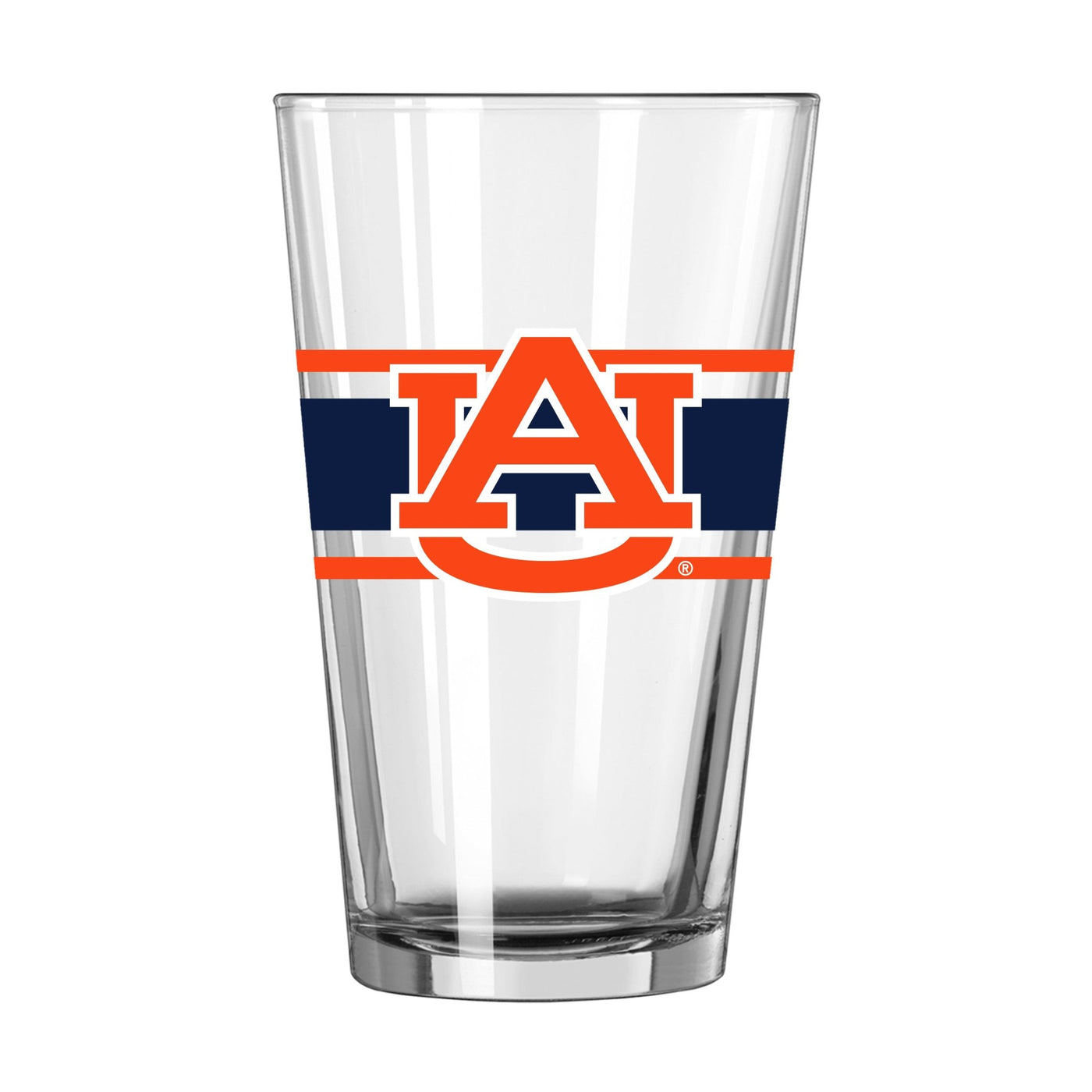 Auburn 16oz Stripe Pint Glass - Logo Brands