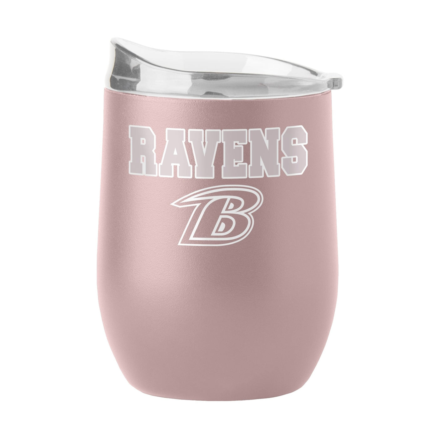 Baltimore Ravens 16oz Stencil Powder Coat Curved Beverage - Logo Brands