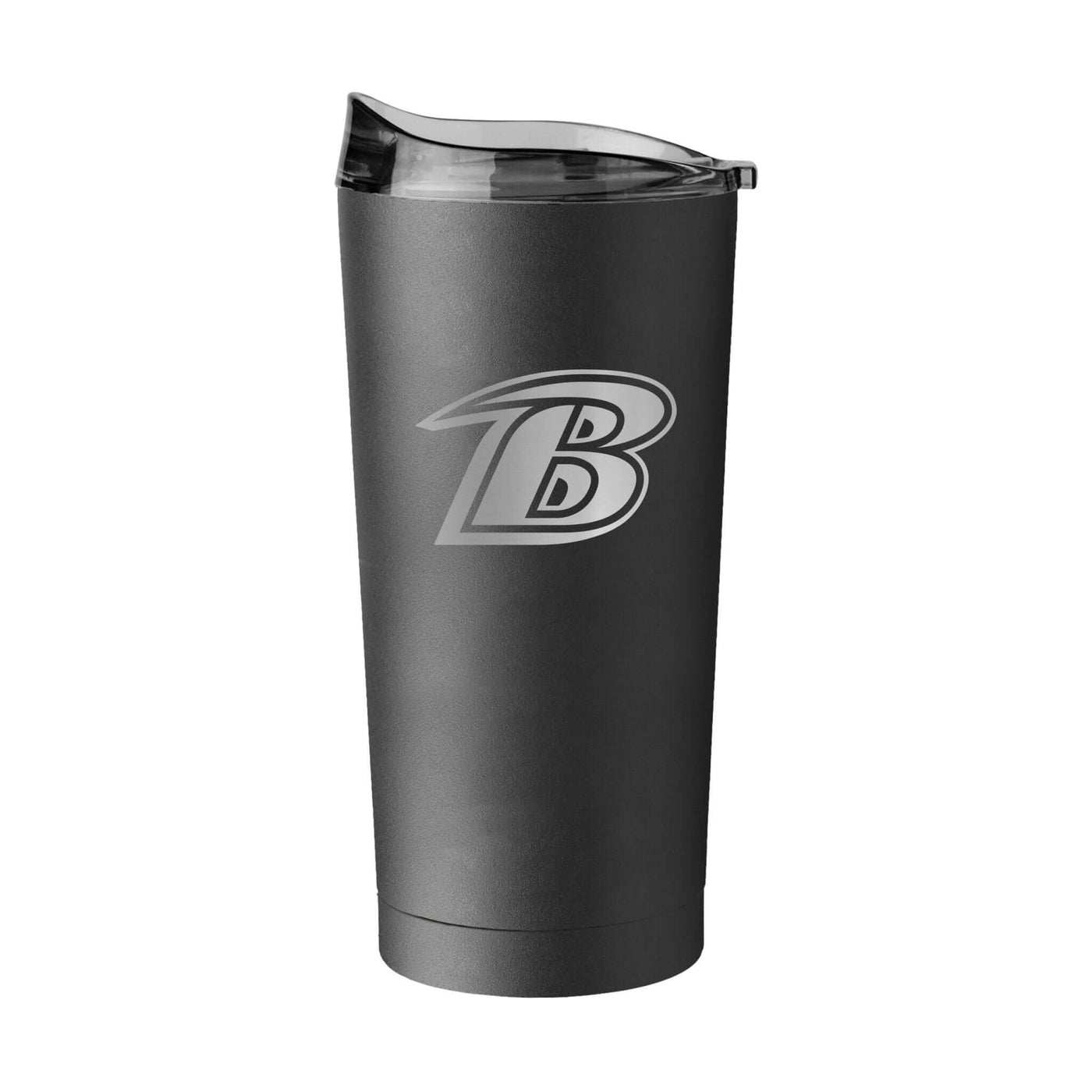 Baltimore Ravens 20oz Etch Black Powder Coat Tumbler - Logo Brands