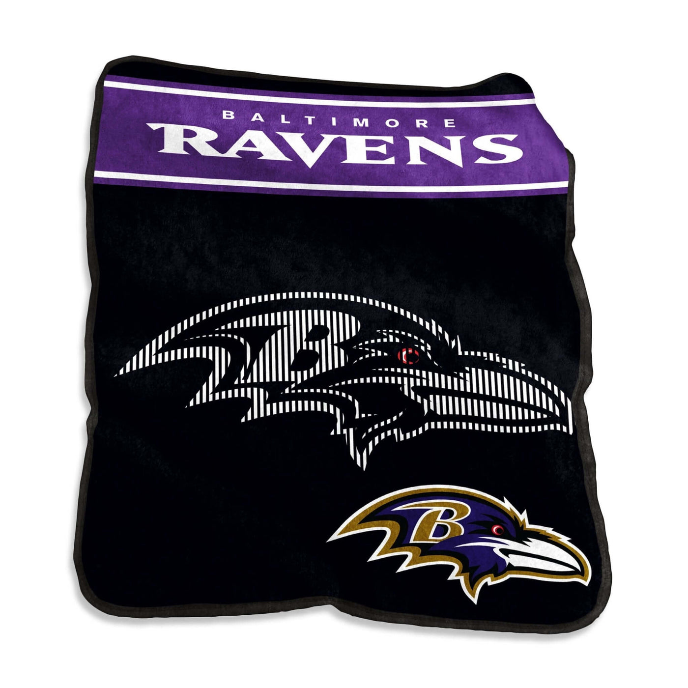 Baltimore Ravens 60x80 Raschel Throw - Logo Brands