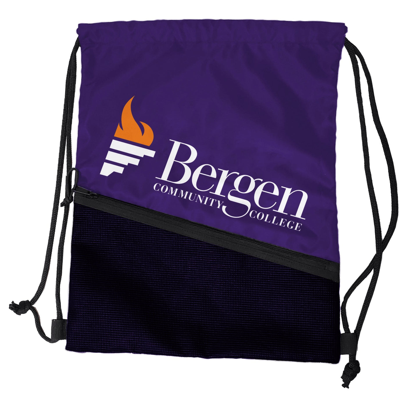 Bergen Community College Tilt Backsack - Logo Brands
