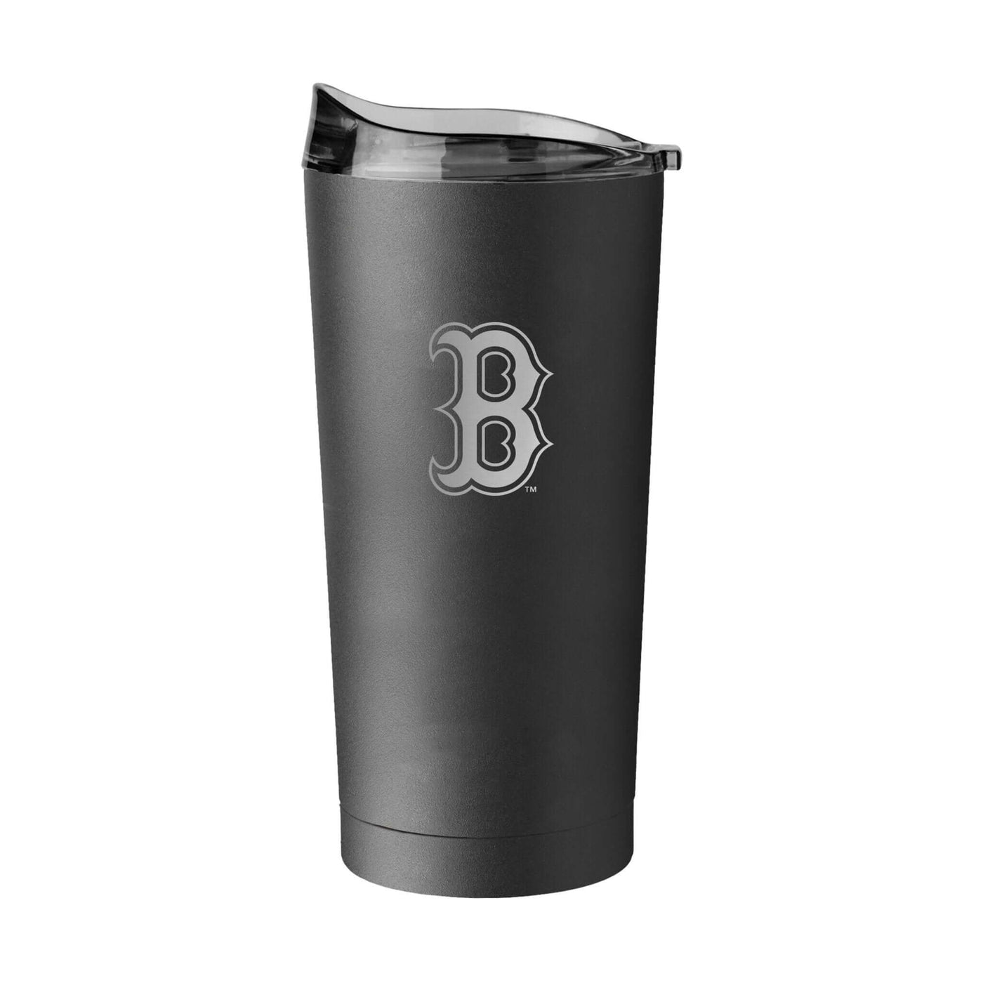 Boston Red Sox 20oz Etch Black Powder Coat Tumbler - Logo Brands