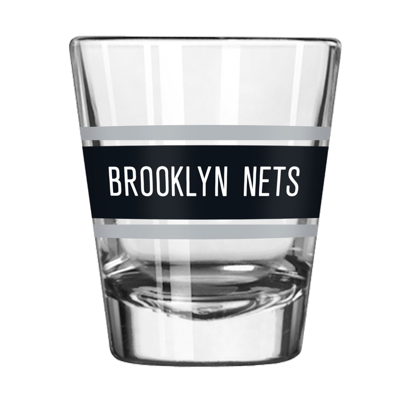 Brooklyn Nets 2oz Stripe Shot Glass - Logo Brands