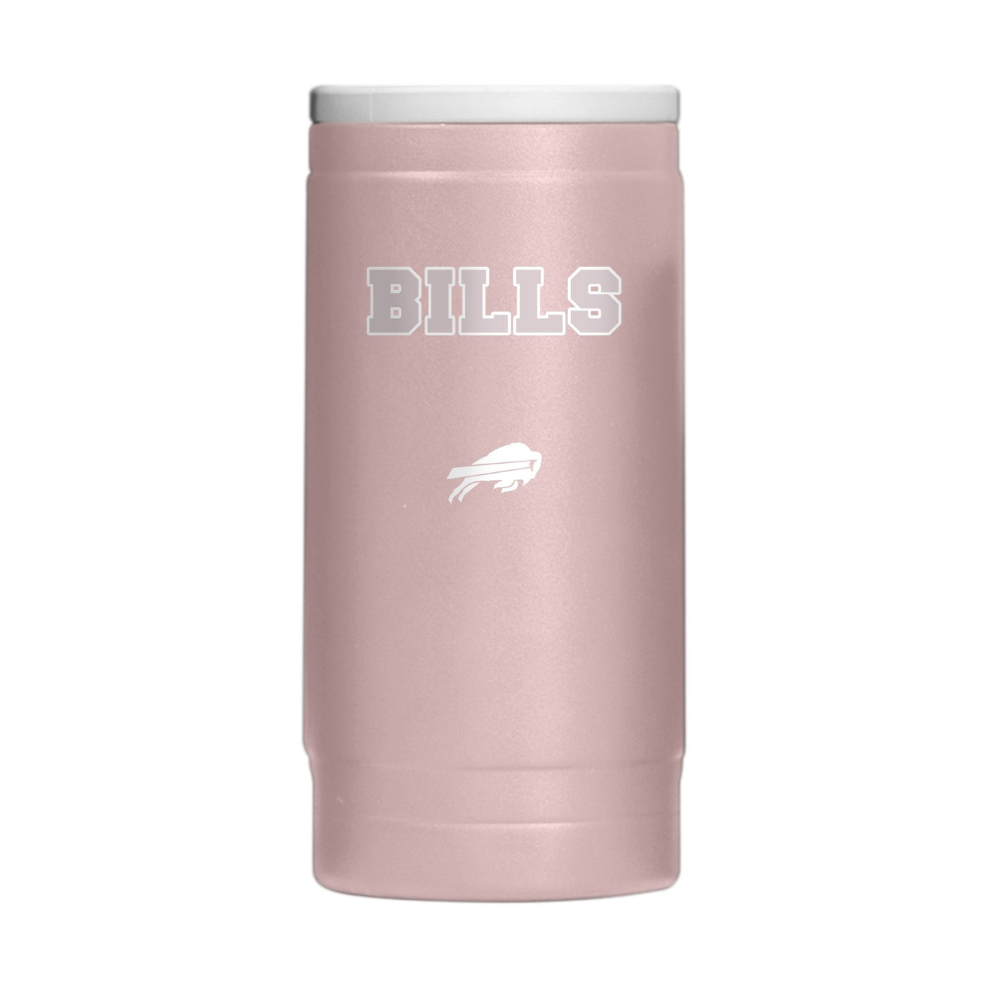 Buffalo Bills Stencil Powder Coat Slim Can Coolie - Logo Brands