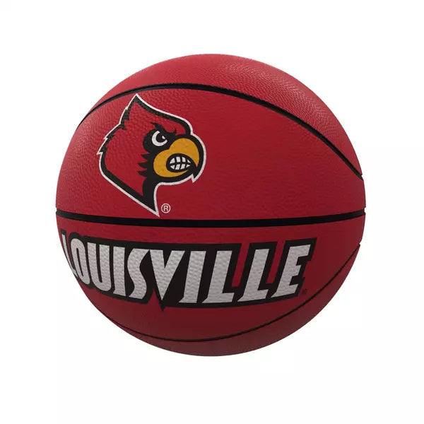 Louisville Mascot Official-Size Rubber Basketball - Logo Brands