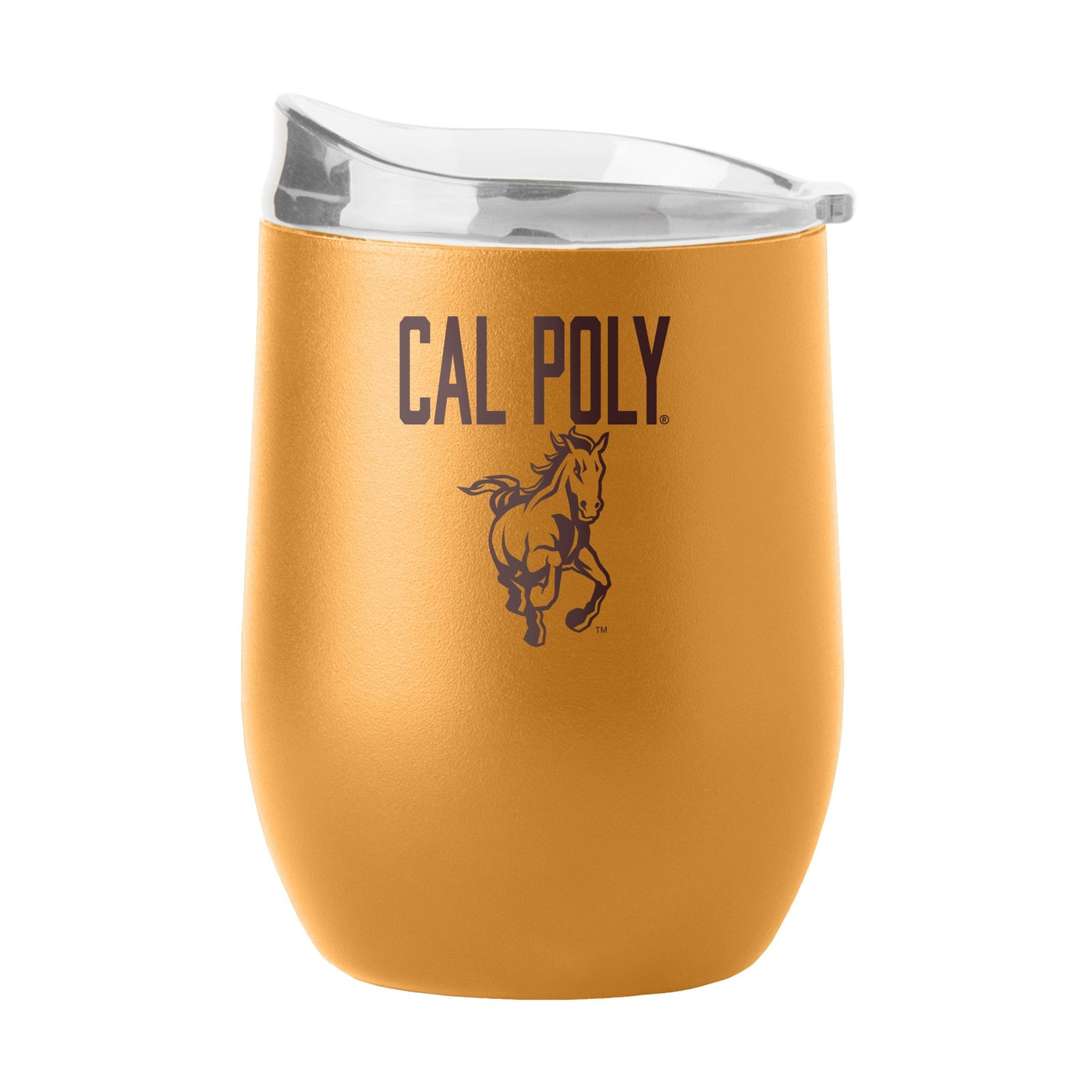 Cal Poly 16oz Huddle Powder Coat Curved Bev - Logo Brands