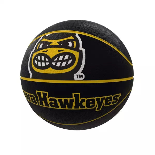Iowa Mascot Official-Size Rubber Basketball - Logo Brands