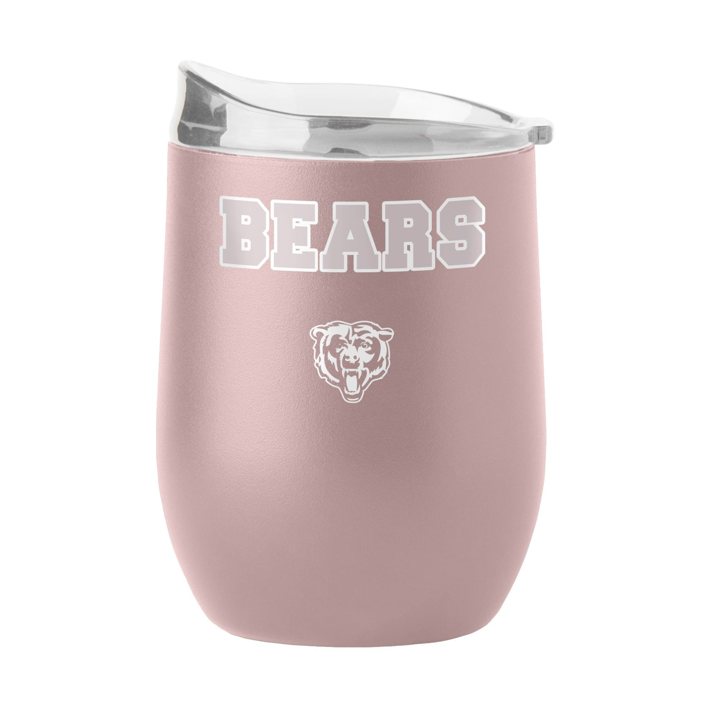 Chicago Bears 16oz Stencil Powder Coat Curved Beverage - Logo Brands
