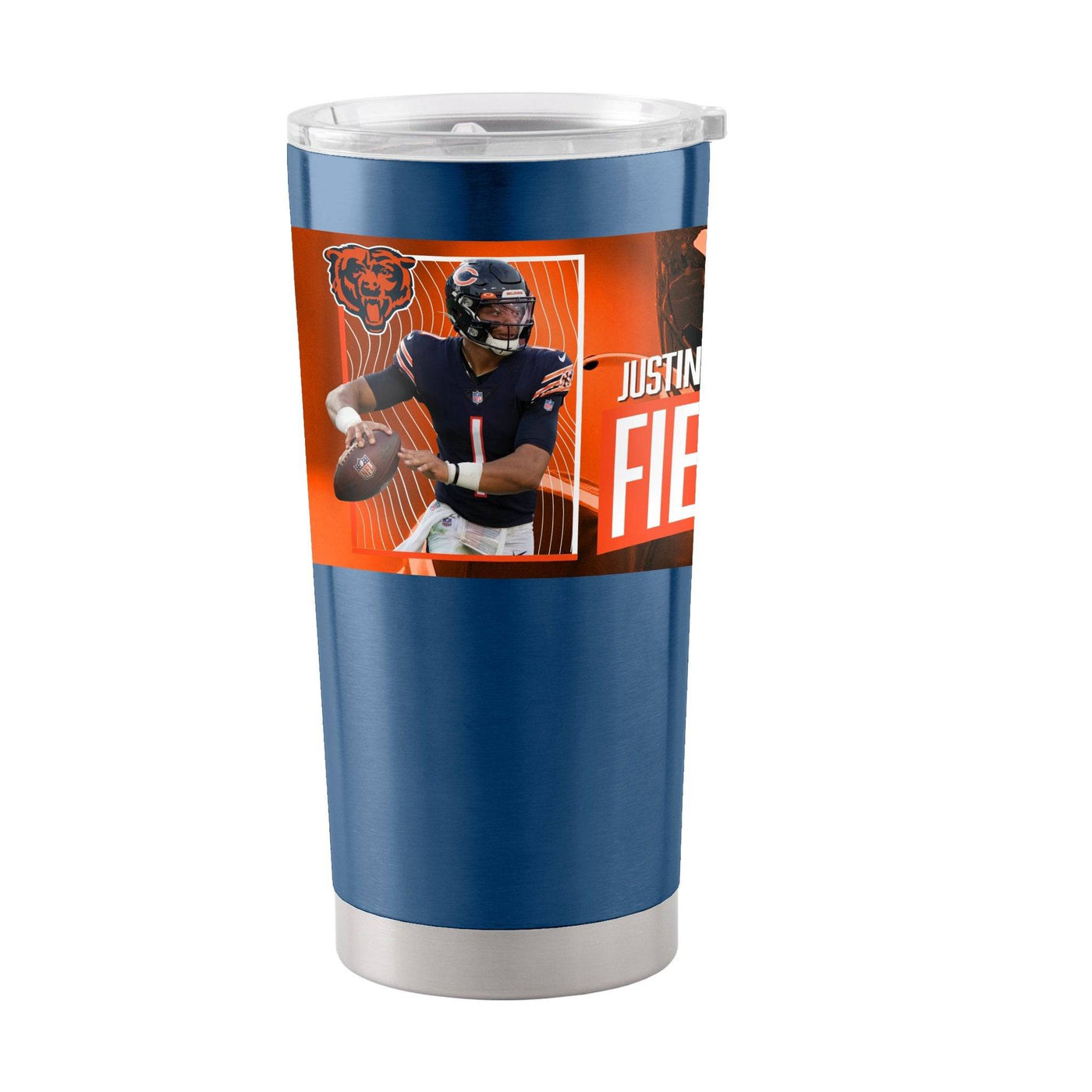 Chicago Bears 20oz Justin Fields Stainless Tumbler - Logo Brands