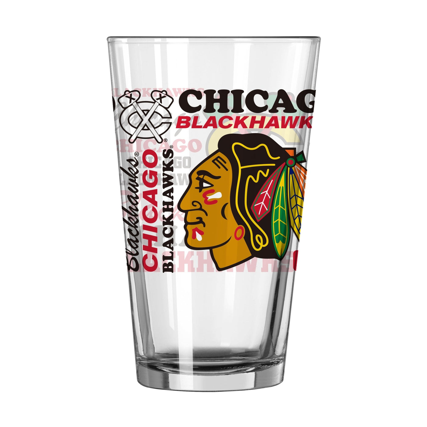Chicago Blackhawks 16oz Spirit Pint Glass - Logo Brands