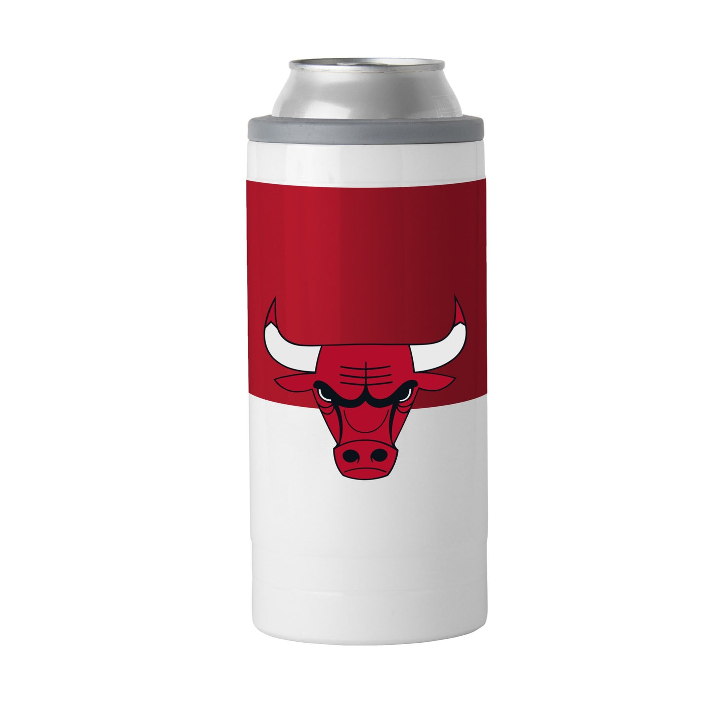 Chicago Bulls 12oz Colorblock Slim Can Coolie - Logo Brands