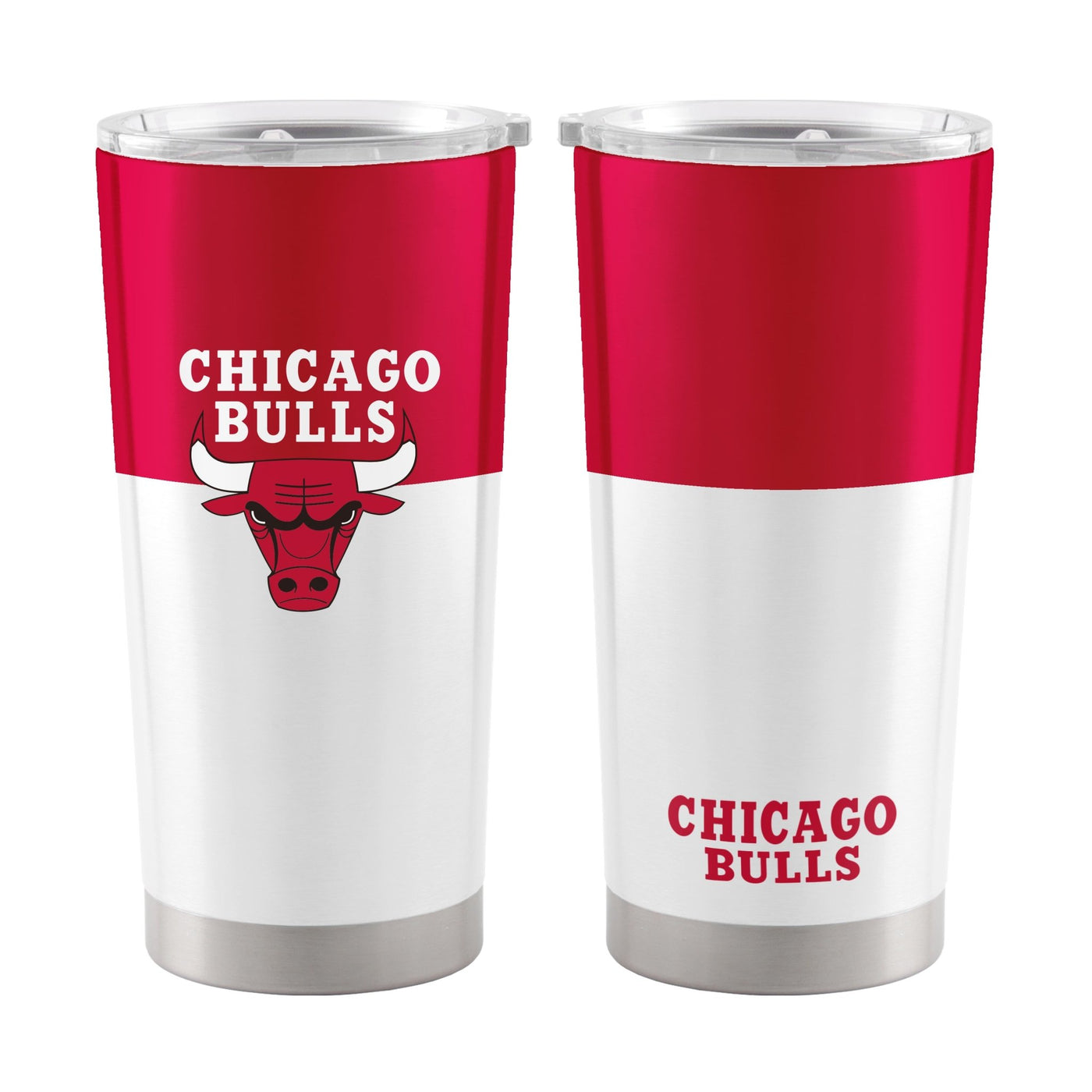Chicago Bulls 20oz Colorblock Stainless Steel Tumbler - Logo Brands