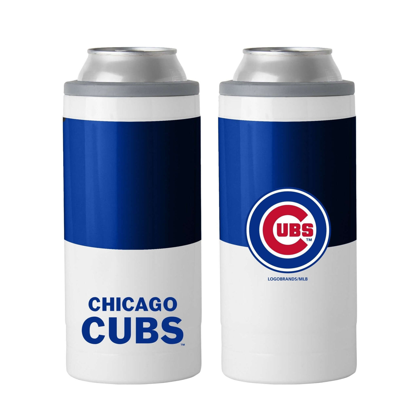 Chicago Cubs 12oz Colorblock Slim Can Coolie - Logo Brands