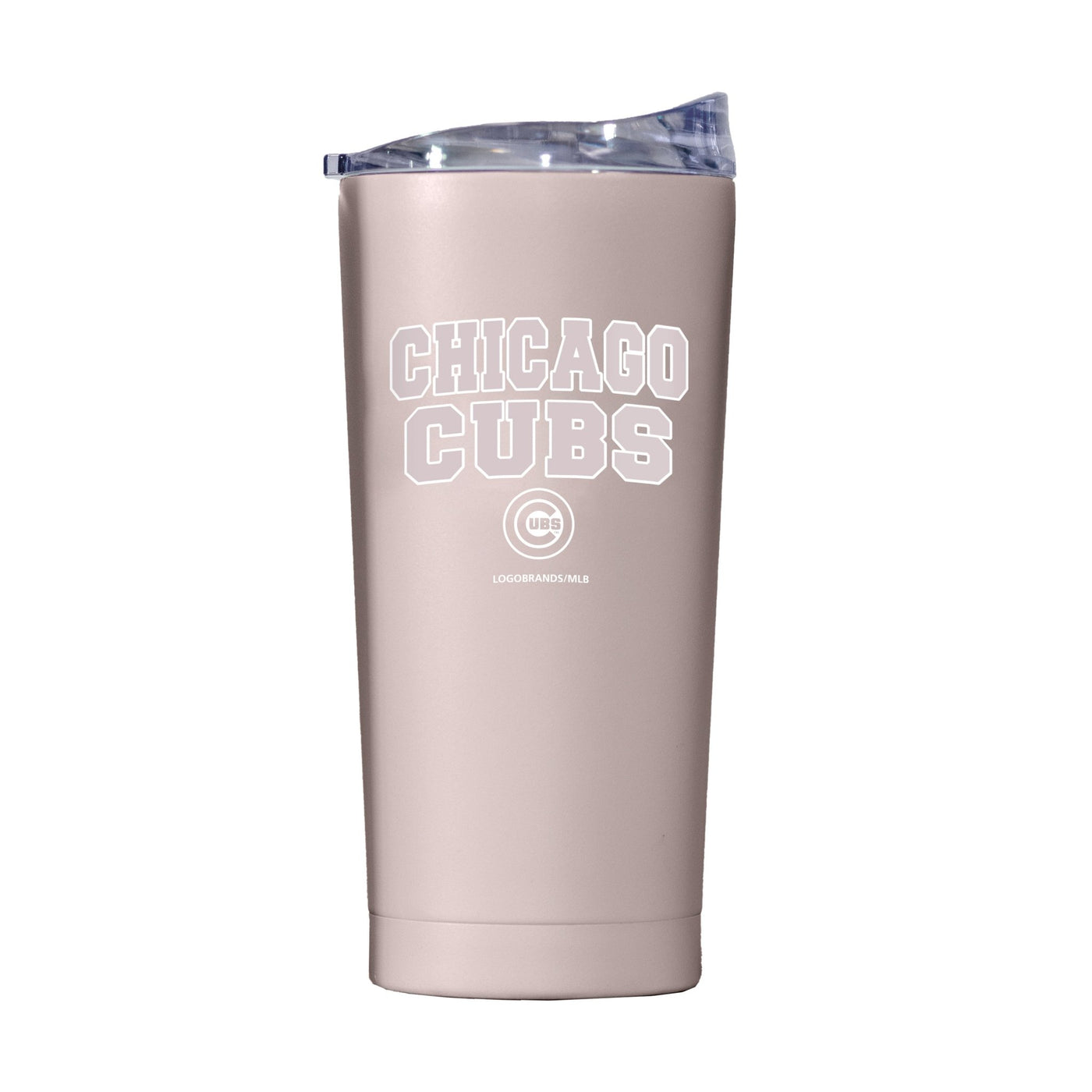 Chicago Cubs 20oz Stencil Powder Coat Tumbler - Logo Brands