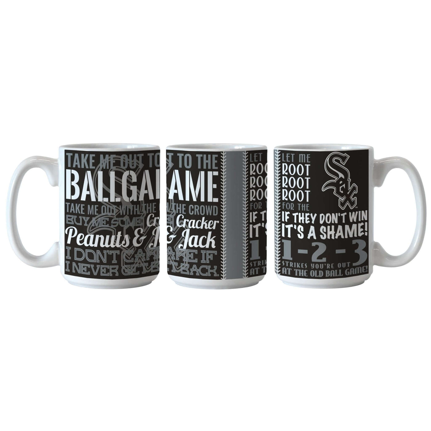 Chicago White Sox 15oz Ball Game Sublimated Mug - Logo Brands