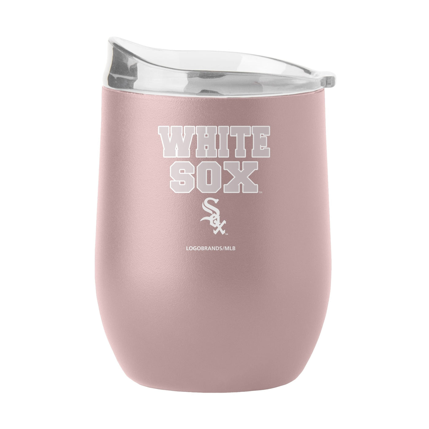 Chicago White Sox 16oz Stencil Powder Coat Curved Beverage - Logo Brands
