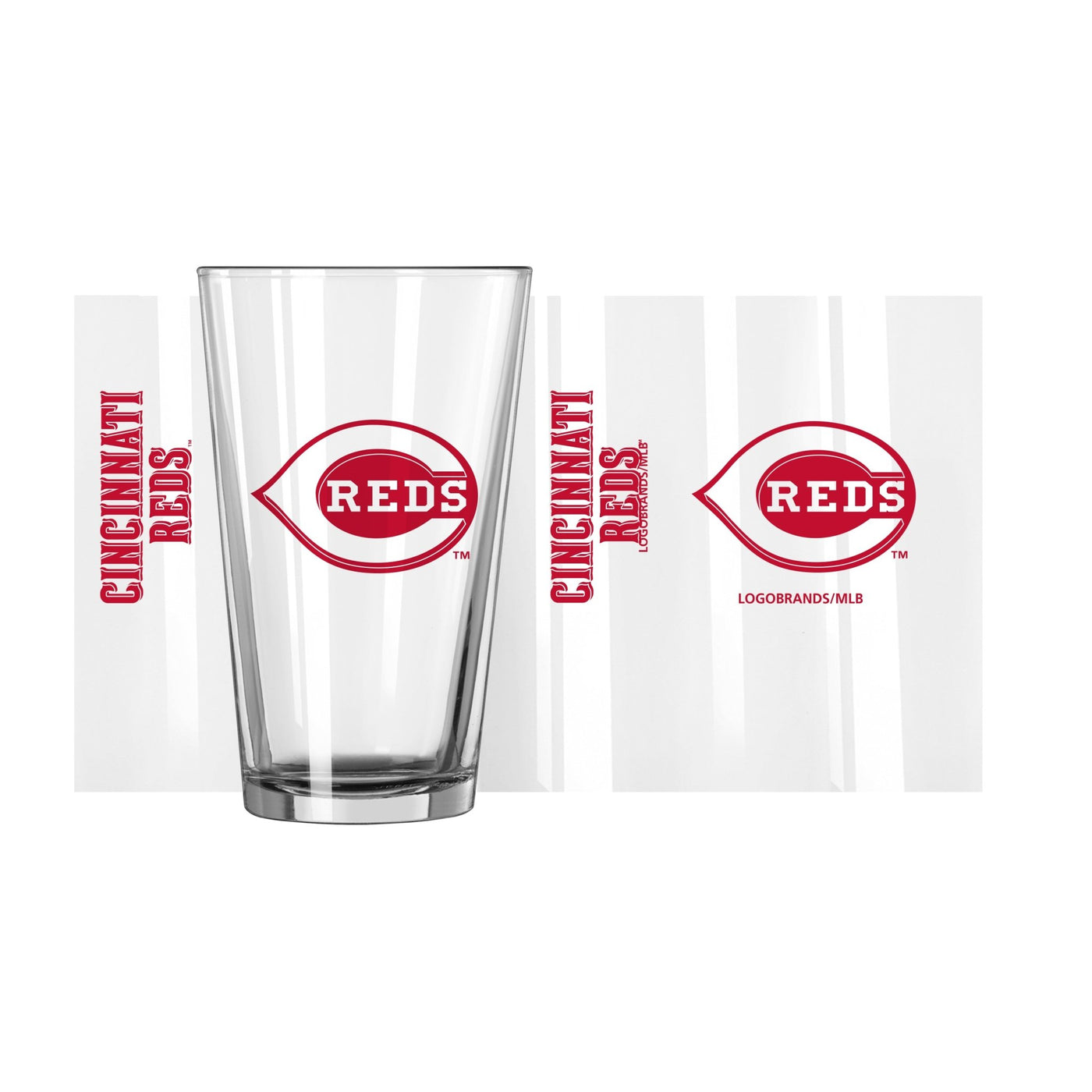 Cincinnati Reds 16oz Gameday Pint Glass - Logo Brands