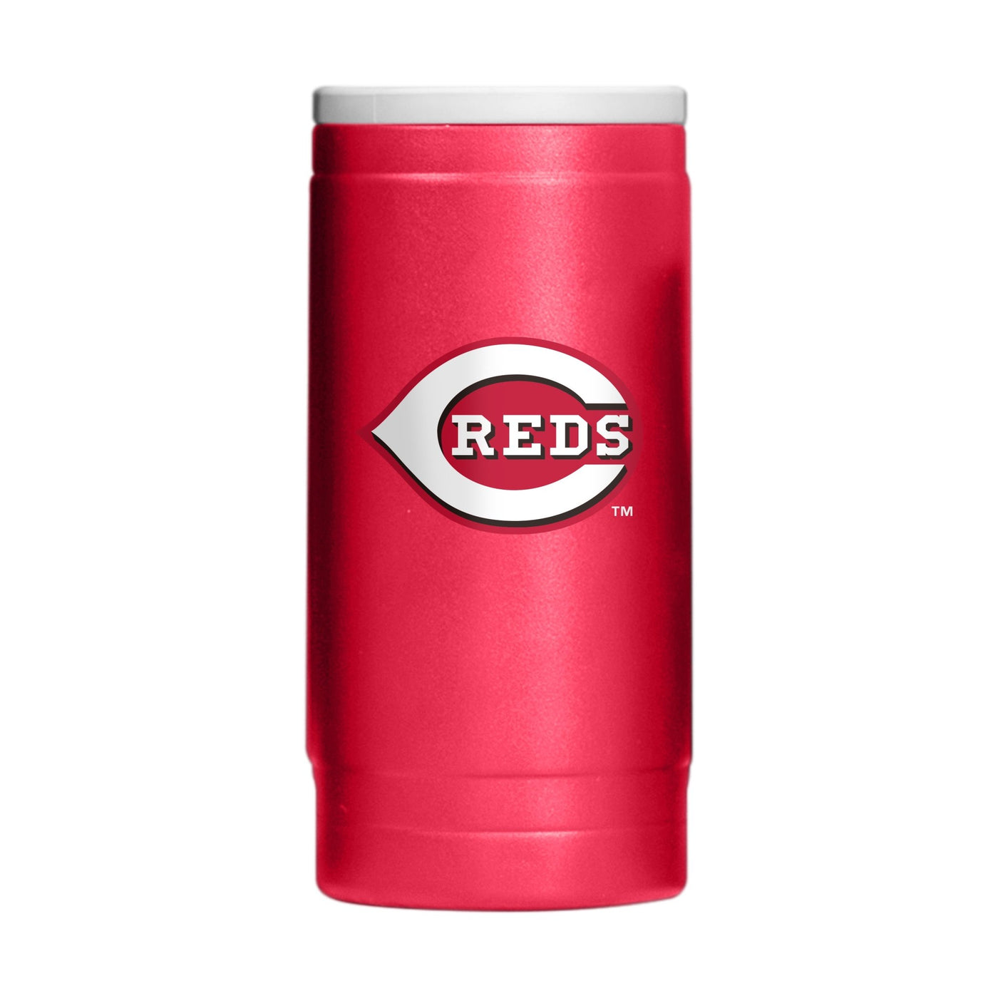 Cincinnati Reds Flipside Powder Coat Slim Can Coolie - Logo Brands