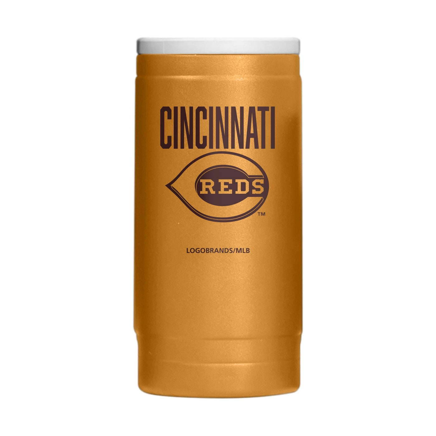 Cincinnati Reds Huddle Powder Coat Slim Can Coolie - Logo Brands