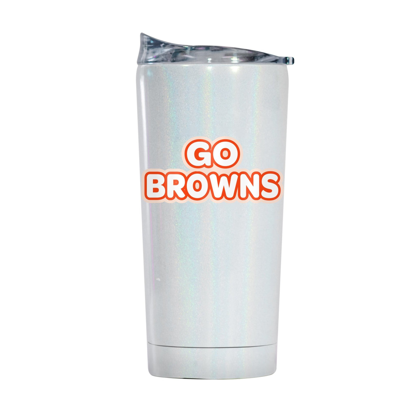 Cleveland Browns 20oz Bubble Iridescent Tumbler - Logo Brands