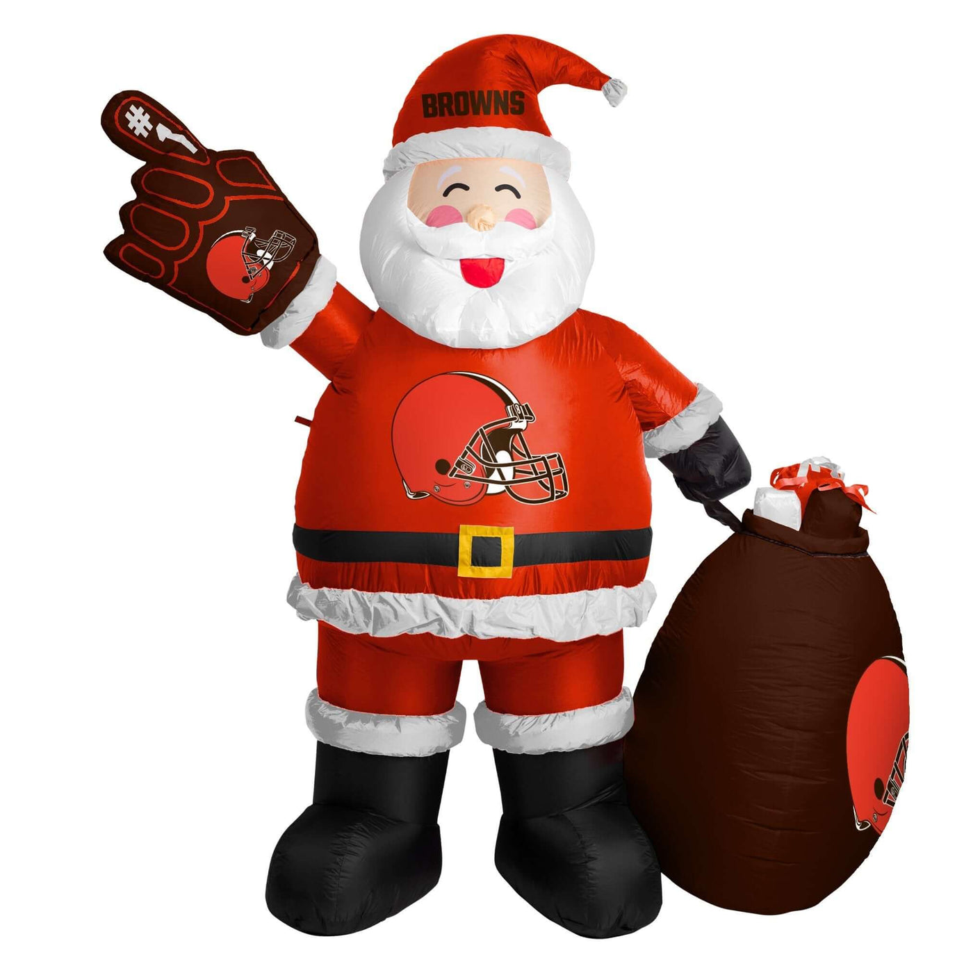 Cleveland Browns Santa Clause Yard Inflatable - Logo Brands